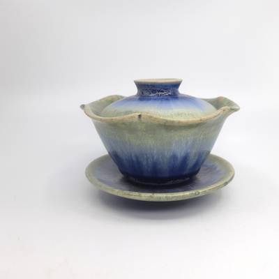 Blue Flower Gaiwan