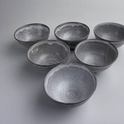 Grey bowls set of 6