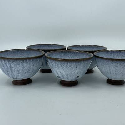 Water blue cups set of 5