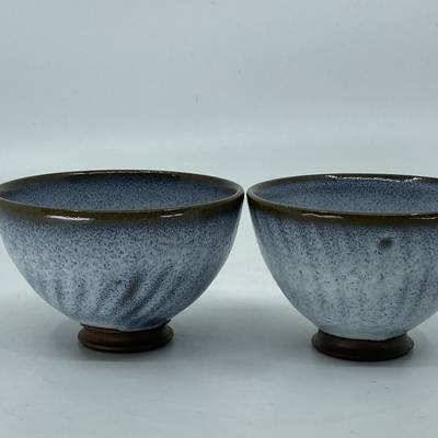 Water blue cups set of 2