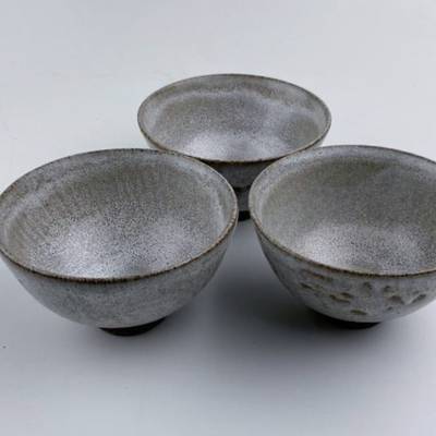 Gray bowls set of 3
