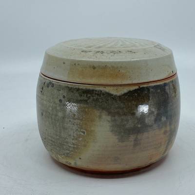 Two-lidded tea jar 620ml