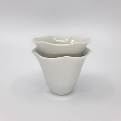 Two Porcelain Flower Cups (2x75ml)