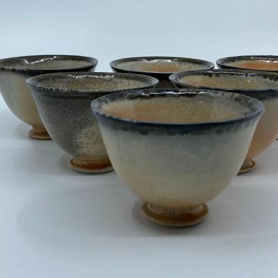 Porcelain cups - set of 6 - 90ml